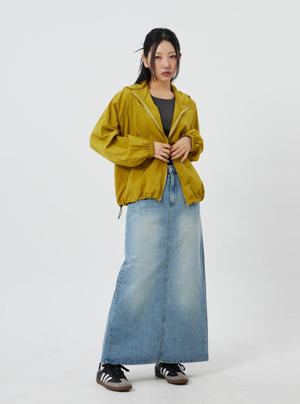 Denim Maxi Skirt CF324