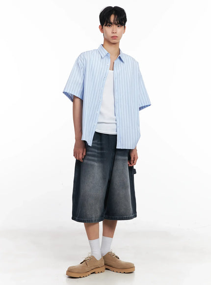 mens-striped-button-up-shirt-il504