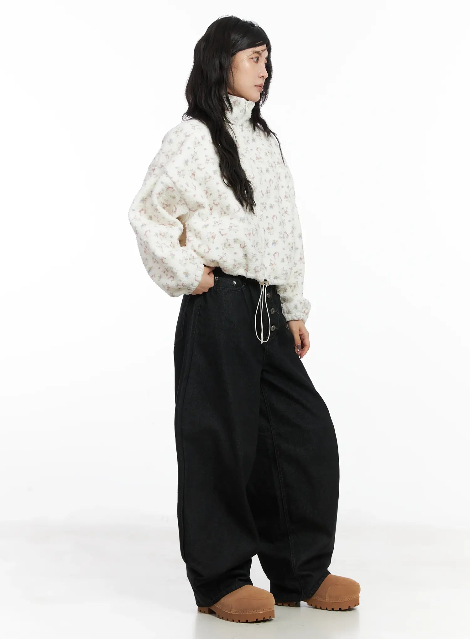 Kelfie Overfit Fleece Jacket CN528