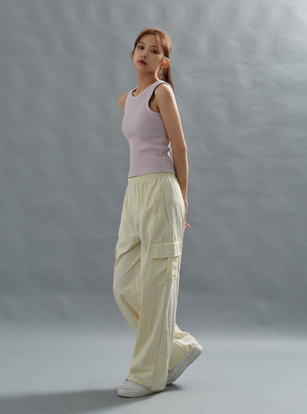 Loose Fit String Cargo Pants CG01