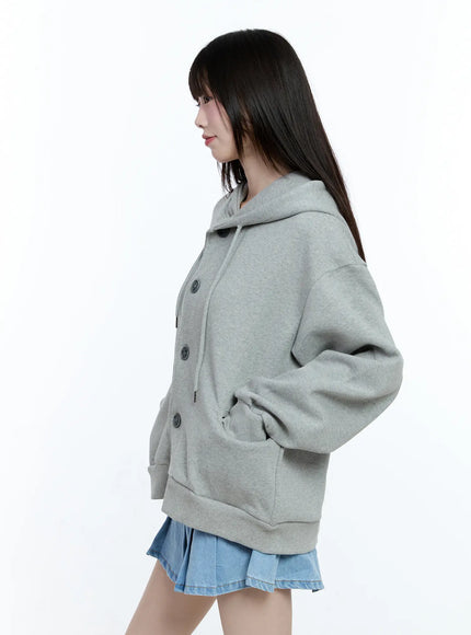 Oversized Buttoned Hoodie CG511