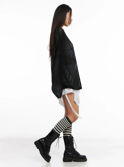 Ribbed Lightweight Long Sleeve Tee IG528