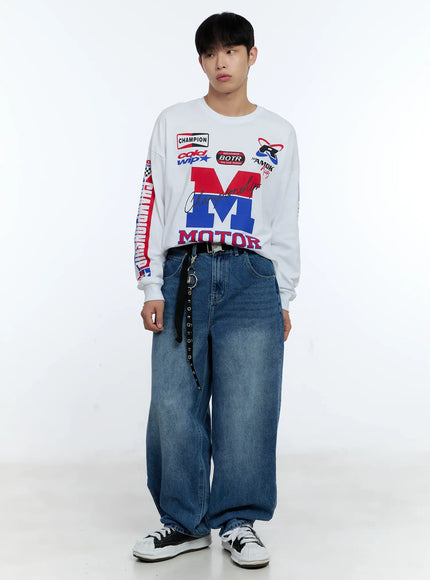 Men's Racing Graphic Long Sleeve T-Shirt IG515