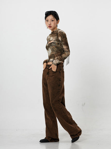 Washing Wide Jeans Unisex CS21