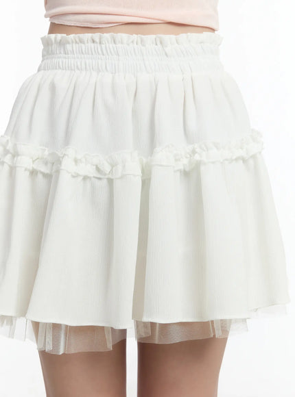 layered-lace-mini-skirt-cm511