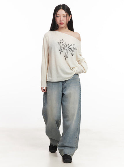 one-shoulder-sheer-long-sleeve-graphic-top-im528