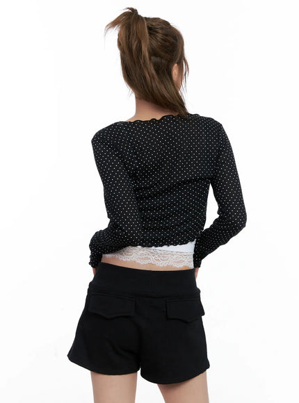 polka-dot-cropped-cardigan-cl510