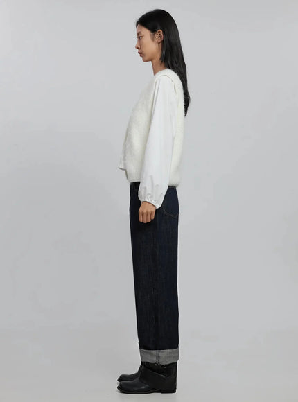 textured-v-neck-knit-vest-id504