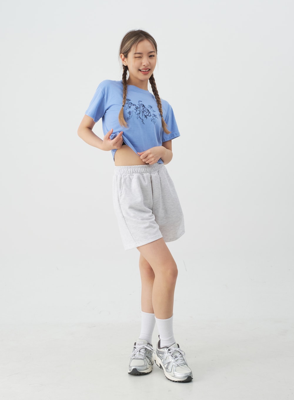 High-Waisted Sweat Shorts CJ13
