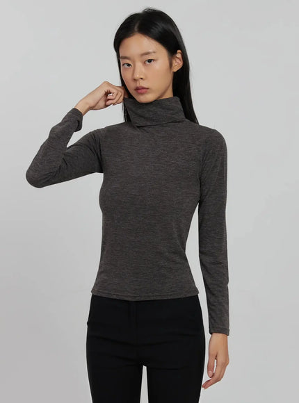 Long Sleeve Slim Turtleneck IJ509