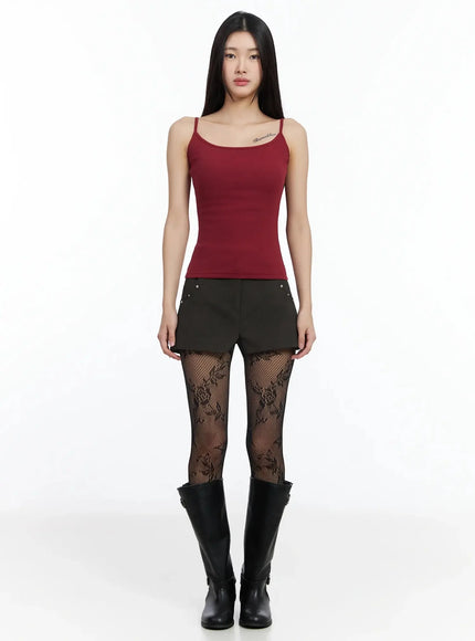 Studded Leather Shorts IM530