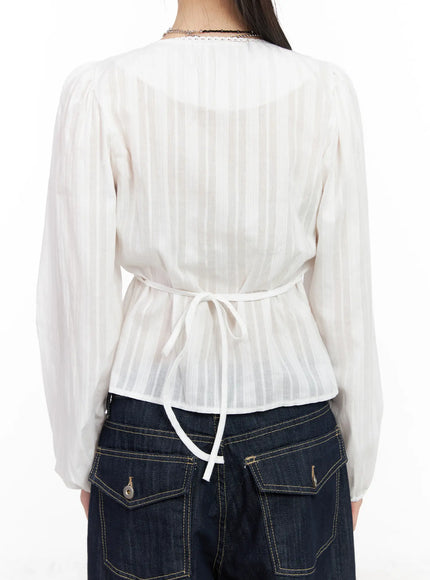 lace-button-front-square-neck-blouse-cf518