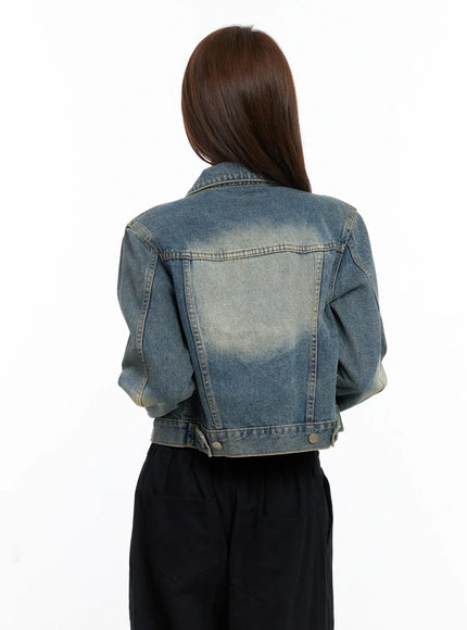 Vintage Retro Washed Denim Jacket CG529