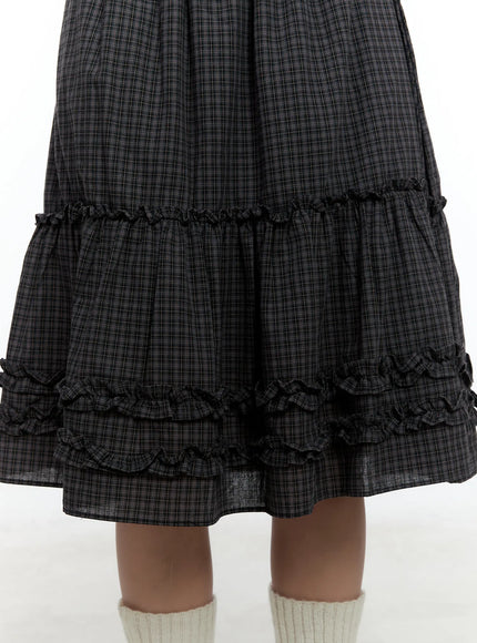 gingham-ruffle-layered-midi-skirt-cs517