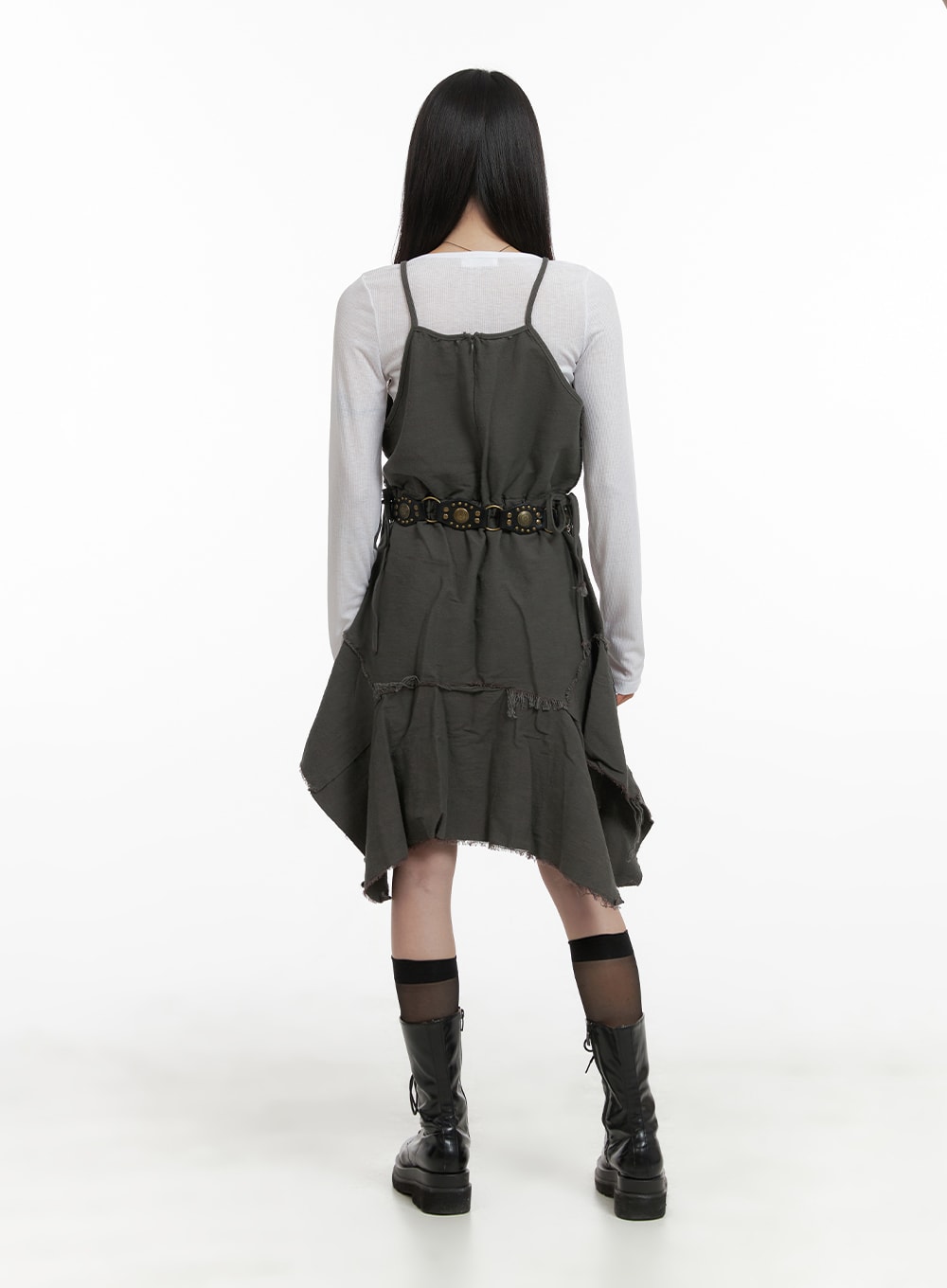 asymmetrical-flare-sleeveless-dress-ca404