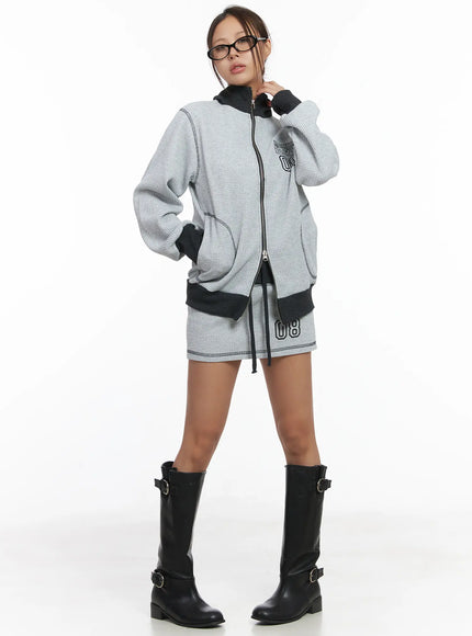 two-tone-waffle-knit-skirt-cj512