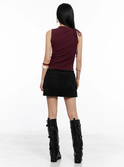 suede-cargo-mini-skirt-cc1109