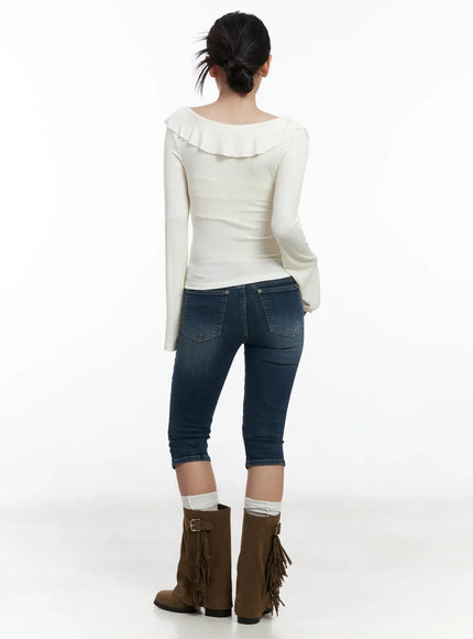 ruffle-shirred-v-neck-long-sleeve-top-cj530