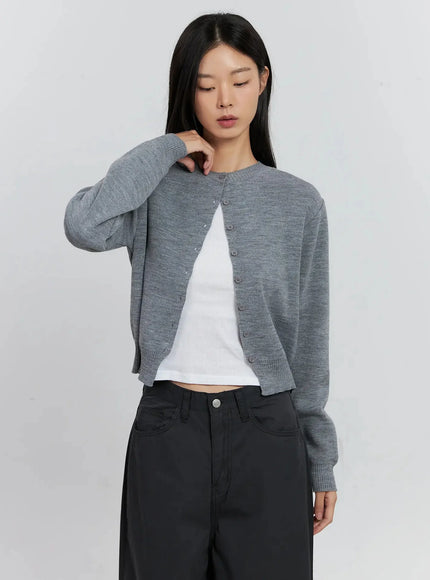 Classic Button-up Cardigan IS515