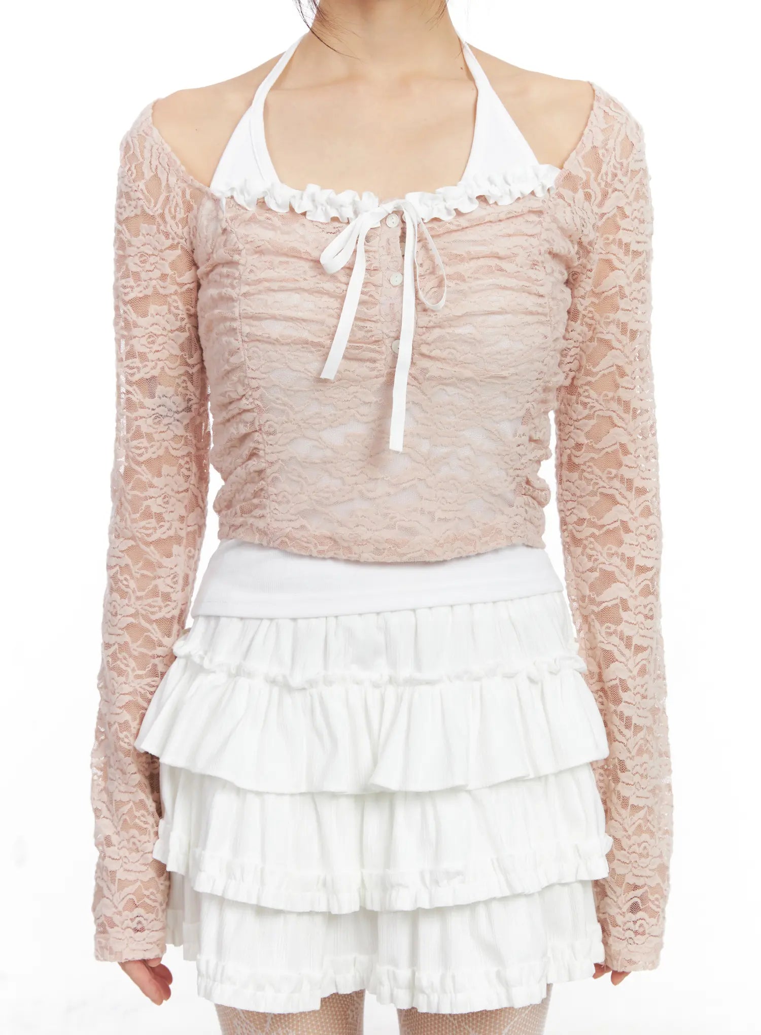 lace-ruffle-shirred-crop-top-cn520