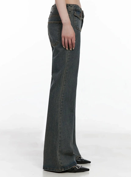 Rayne Washed Flared Jeans IS508