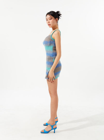 Stripe Knit Mini Dress IM323