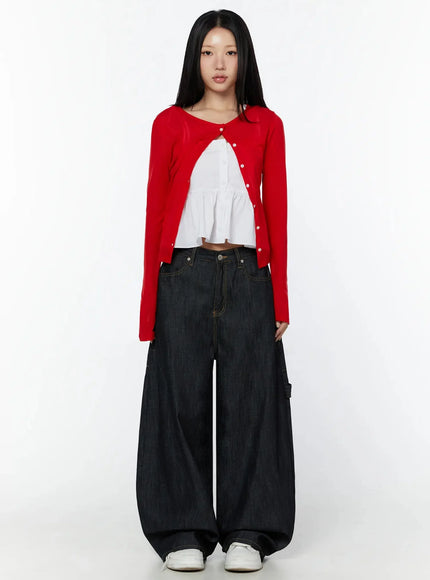 simple-round-neck-cardigan-iy526