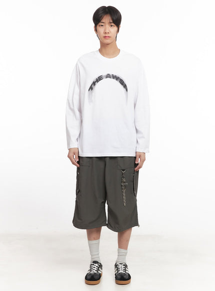 Men's Nylon Pocketed Wide-Fit Shorts IA510