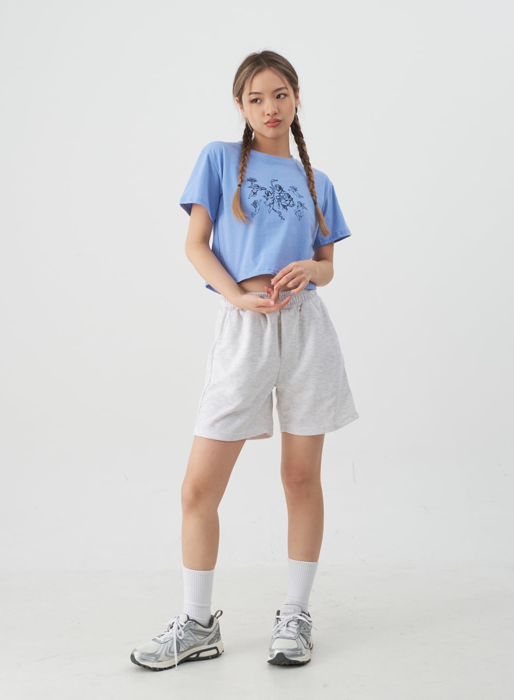 High-Waisted Sweat Shorts CJ13