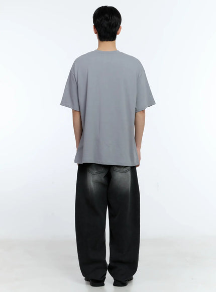 Men's Washed Loose-Fit Jeans IL529