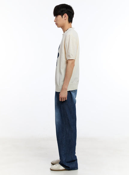 men-s-pintuck-denim-sweatpants-dark-blue-iy529