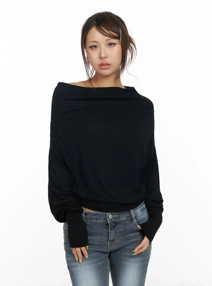 asymmetric-one-shoulder-long-sleeve-top-cf513