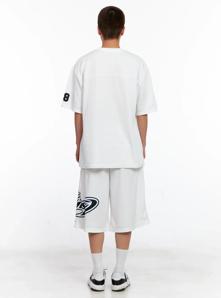 Men's Graphic Logo Athletic Shorts IG508