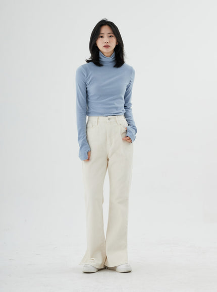 Corduroy Bootcut Pants ON07