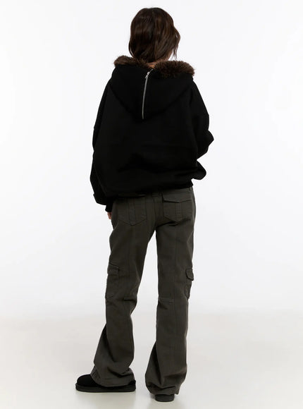 oversized-graphic-faux-fur-zip-hoodie-cn527