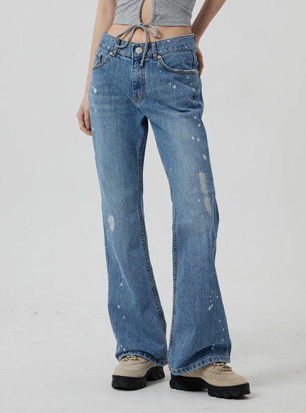 Low Rise Bootcut Jeans CF309