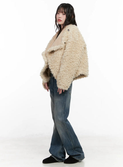 Oversized Faux Fur Jacket CN510