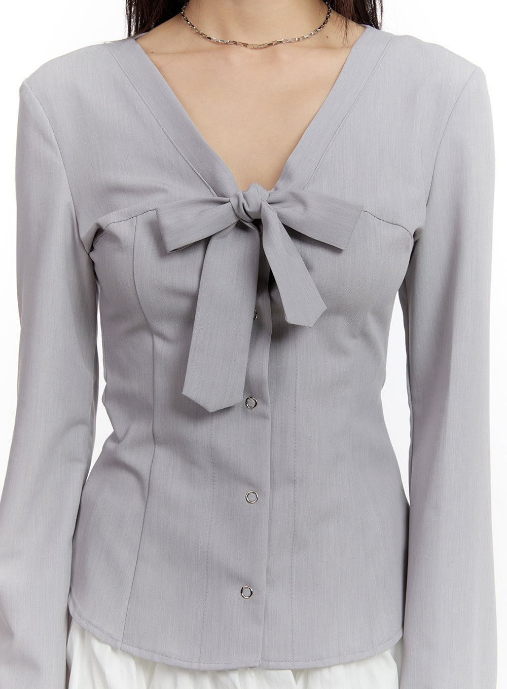 ribbon-tie-v-neck-blouse-top-ca509