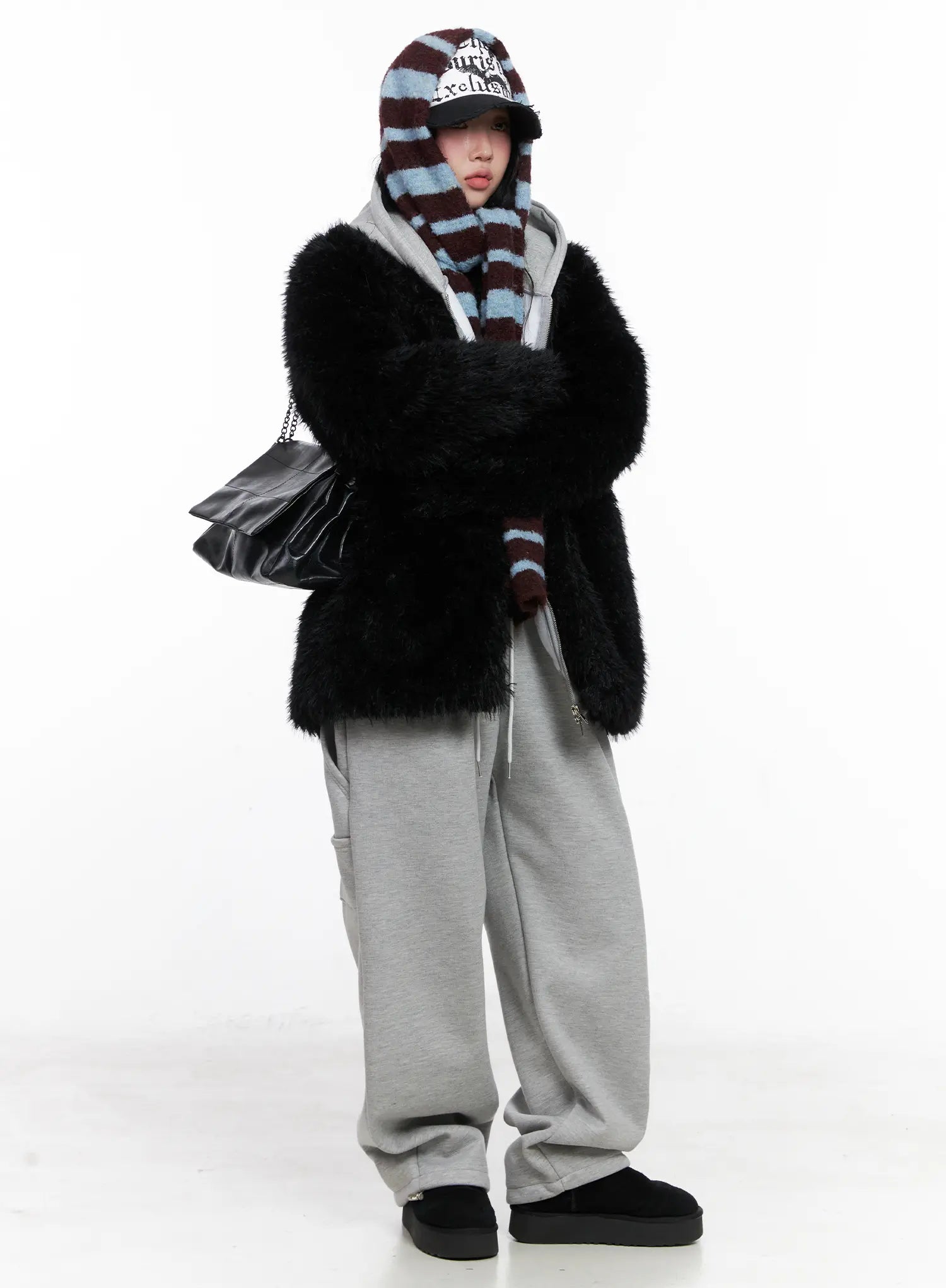 oversized-collar-faux-fur-jacket-cn514