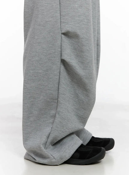 Pintuck Wide Leg Sweatpants IS508