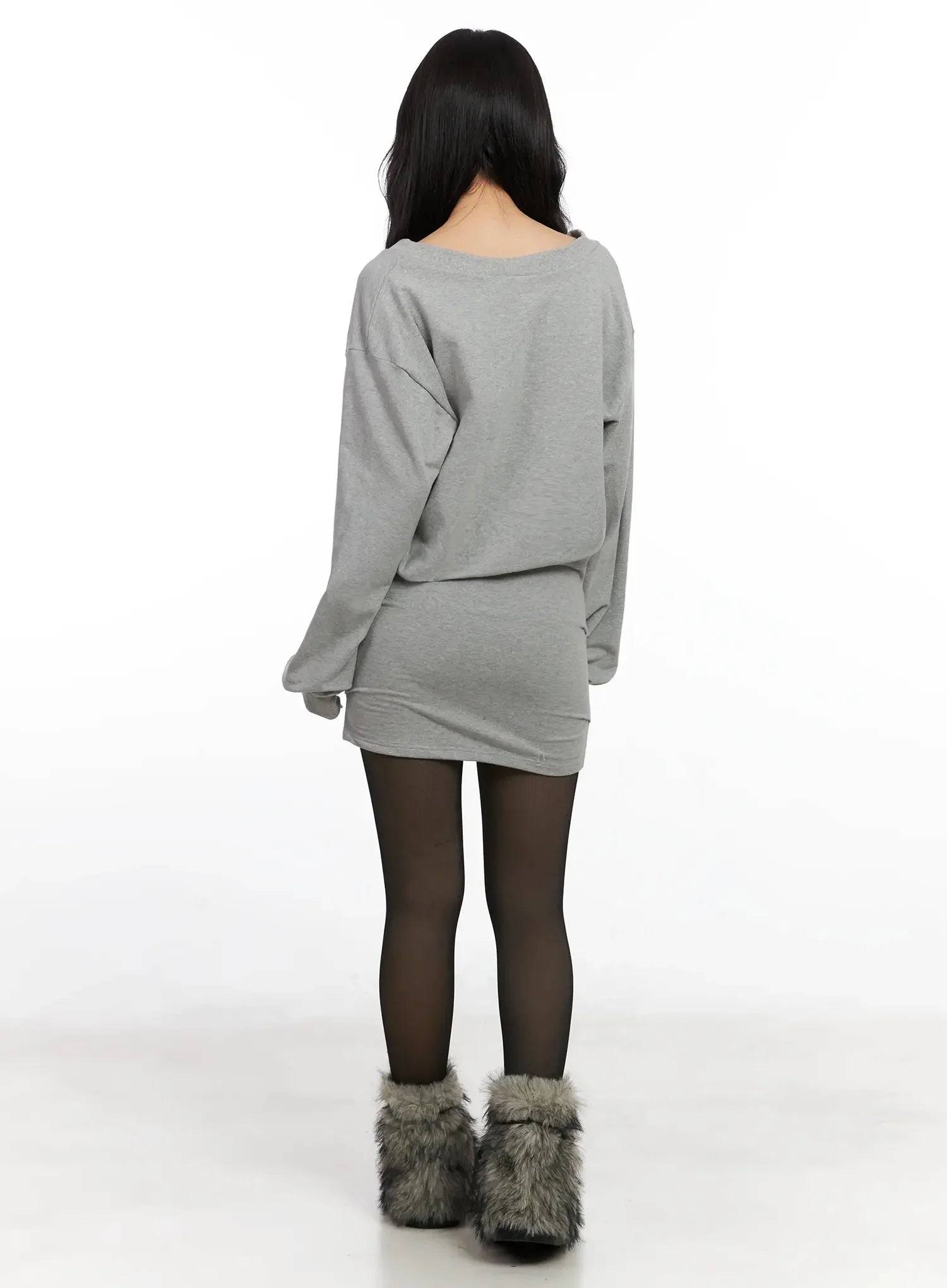 v-neck-sweatshirt-mini-dress-in528