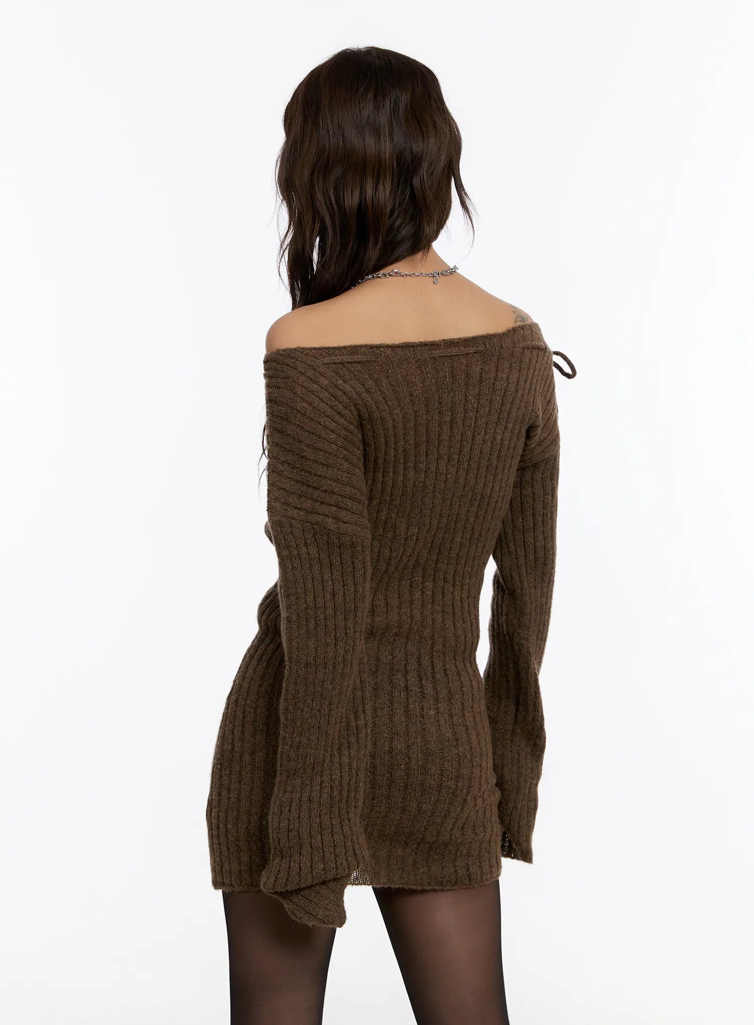 off-shoulder-ribbon-knit-mini-dress-cn527