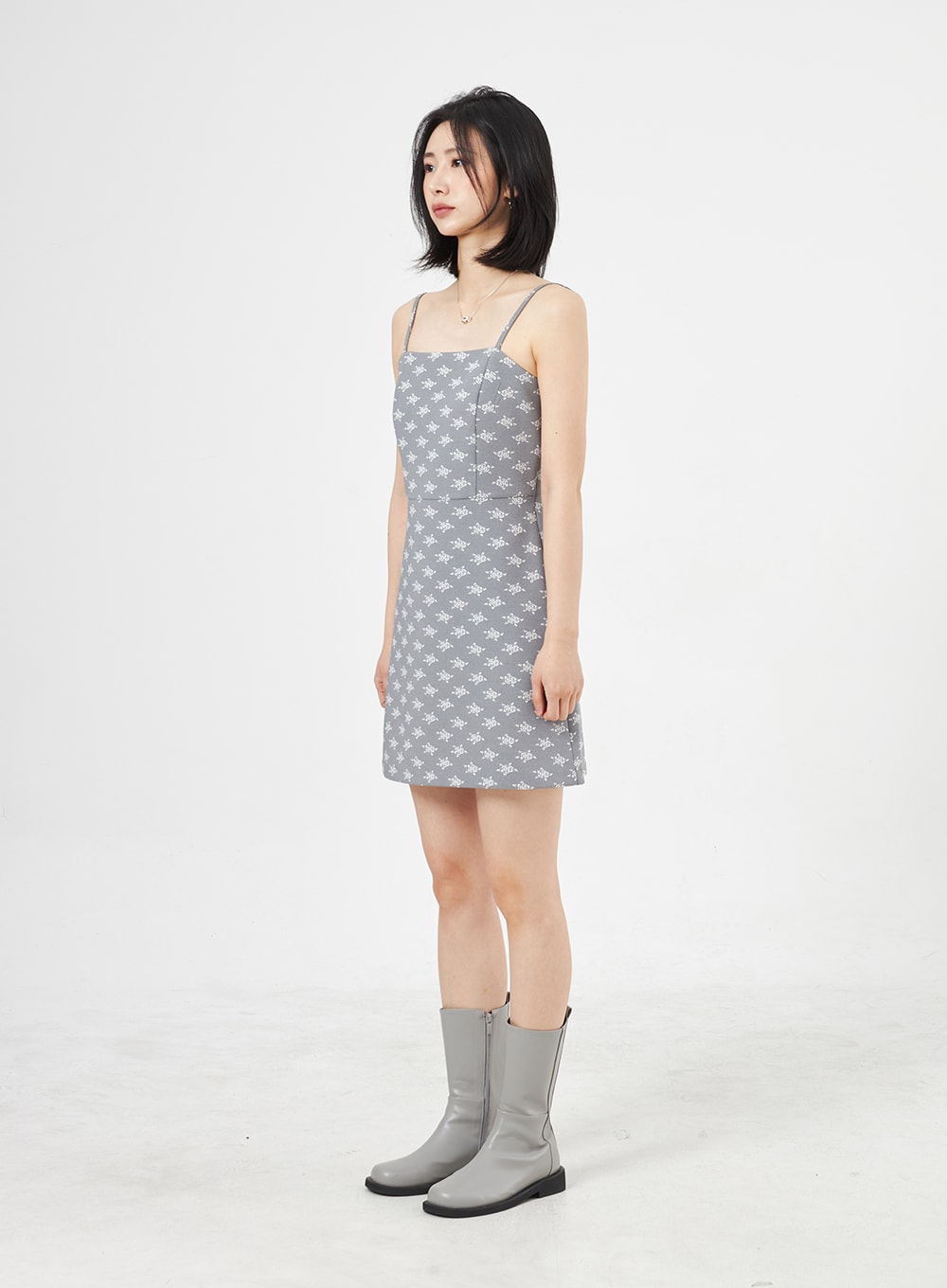 Rose Print Mini Dress OA310