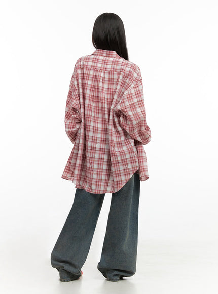 checkered-cotton-oversized-shirt-io430