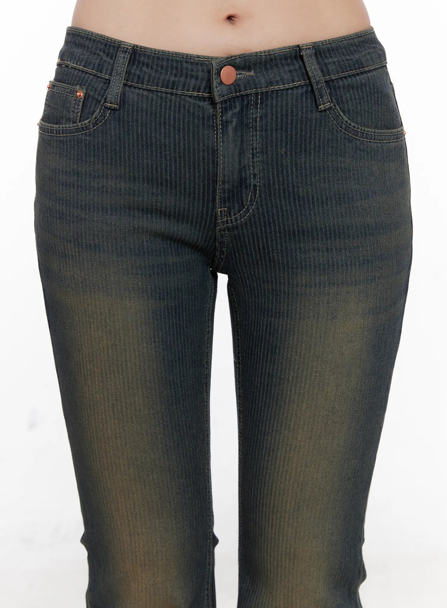 soleil-hip-pad-stripe-flared-jeans-cn512