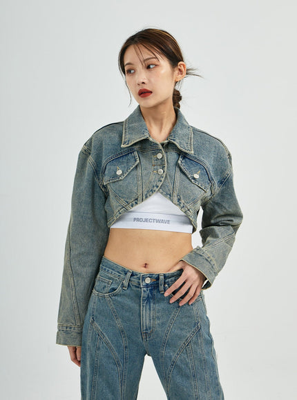 Silvia Washing Jeans Jacket CS27