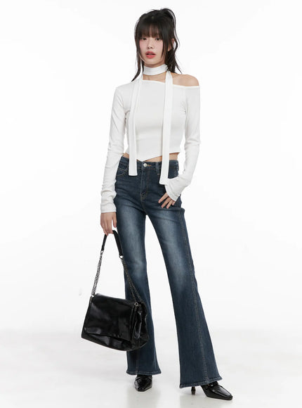 Giana High Waist Flare Jeans CG519