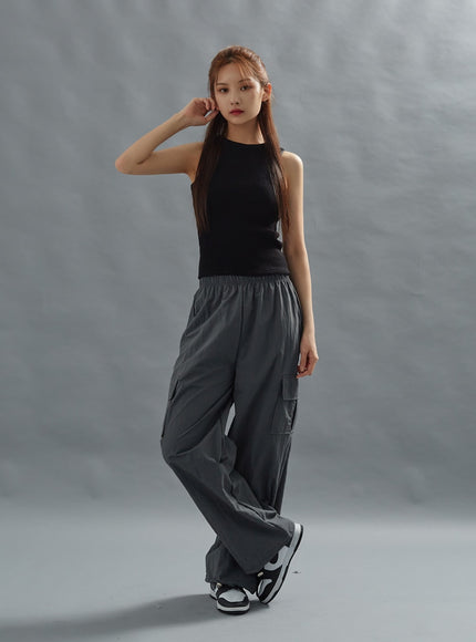 Loose Fit String Cargo Pants CG01
