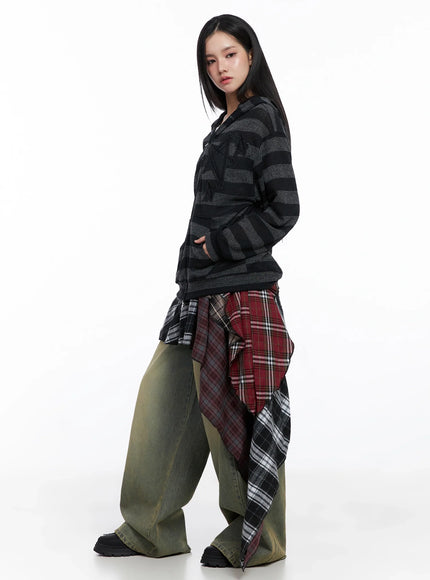 star-patch-striped-zip-up-is525