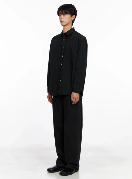 Men's Vintage Black Jeans IO517